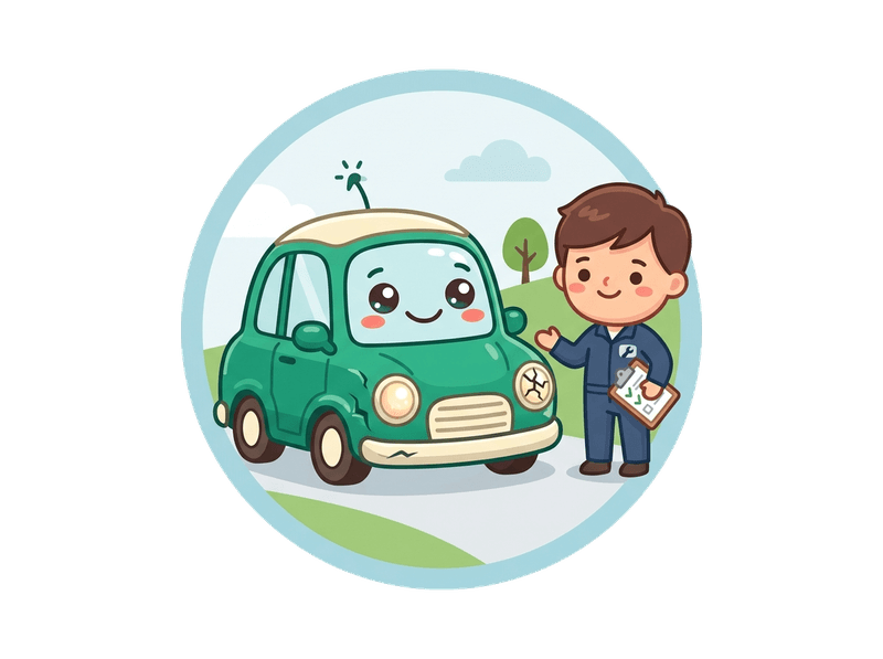 Accident Damaged Vehicles service illustration