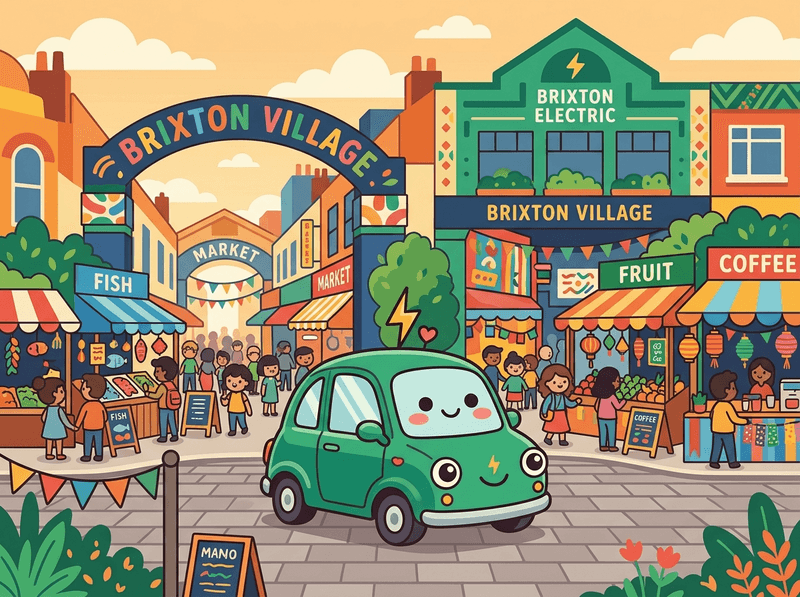 Illustration of a London landmark near Lambeth